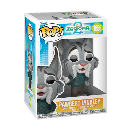 Funko Pop! Disney: Zootopia 2 - Pawbert Lynxley #1656 Vinyl Figure Funko Pop! Disney: Zootopia 2 - Pawbert Lynxley #1656 Vinyl Figure