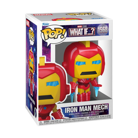 Funko Pop! Marvel: What If...? - Iron man Mech #1568 Bobble-Head Vinyl Figure Funko Pop! Marvel: What If...? - Iron man Mech #1568 Bobble-Head Vinyl Figure
