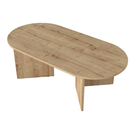 Τραπεζάκι Σαλονιού Cortado Megapap Χρώμα Sapphire oak 120x60x39,6εκ.