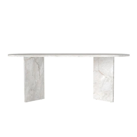 Τραπέζι Cortado Megapap Χρώμα Λευκό εφέ Μαρμάρου 200x90x74εκ.