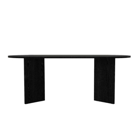 Τραπέζι Cortado Megapap Χρώμα Sencron Black 200x90x74εκ.