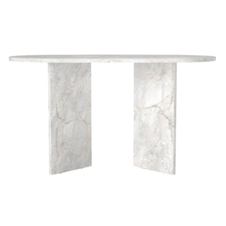 Τραπέζι Cortado Megapap Χρώμα Λευκό εφέ Μαρμάρου 138x80x75εκ.