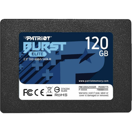 Patriot Burst Elite 120 gb Black Sata 6 Gb/s 25" (Pbe120gs25ssdr) (Patrpbe120gs25ssdr)