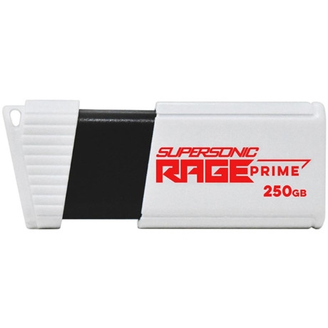 Patriot Supersonic Rage Prime 256 gb White/black usb-a 3.2 gen 2 (Pef250grpmw32u) (Patrpef250grpmw32u)