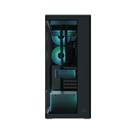 Arctic Xtender (Black) Black Window w/o gpu Vertical Mount - mid Tower Case w. a-rgb Fans Arctic Xtender (Black) Black Window w/o gpu Vertical Mount - mid Tower Case w. a-rgb Fans
