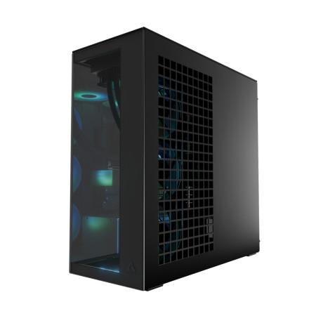 Arctic Xtender (Black) Black Window w/o gpu Vertical Mount - mid Tower Case w. a-rgb Fans Arctic Xtender (Black) Black Window w/o gpu Vertical Mount - mid Tower Case w. a-rgb Fans