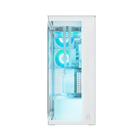 Arctic Xtender (White) Transparent Window With gpu Vertical Mount - mid Tower Case w. a-rgb Fans Arctic Xtender (White) Transparent Window With gpu Vertical Mount - mid Tower Case w. a-rgb Fans