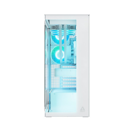 Arctic Xtender (White) Transparent Window w/o gpu Vertical Mount - mid Tower Case w. a-rgb Fans Arctic Xtender (White) Transparent Window w/o gpu Vertical Mount - mid Tower Case w. a-rgb Fans