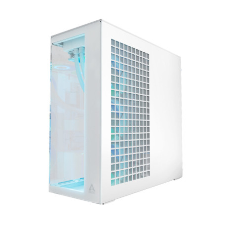 Arctic Xtender (White) Transparent Window w/o gpu Vertical Mount - mid Tower Case w. a-rgb Fans Arctic Xtender (White) Transparent Window w/o gpu Vertical Mount - mid Tower Case w. a-rgb Fans