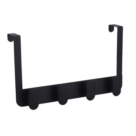 Estia Κρεμαστρα Πορτας Μεταλλικη 4 Θεσεων Μαυρη