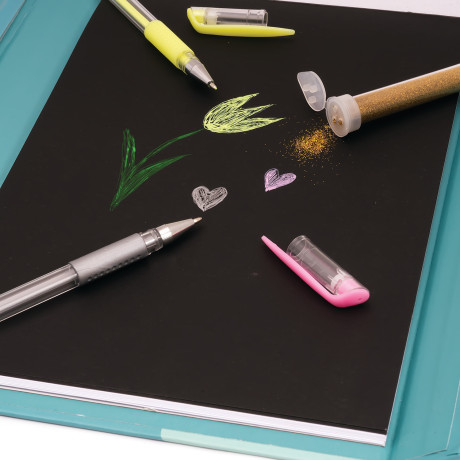 HappiHobbi Art Journal Fluo Στυλό Για 9+ Χρονών