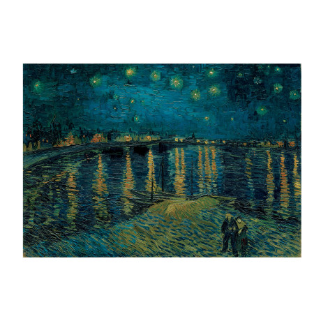 Clementoni Παζλ Museum Collection Vincent Van Gogh: Έναστρη Νύχτα Πάνω Από Το Ρήνο 1000 τμχ - Compac