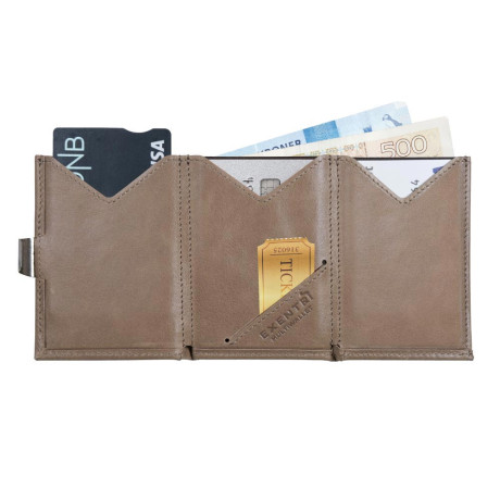 Πορτοφόλι Multi Exentri Camel EXM509