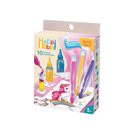 Happihobbi Εργαστηριο Μαρκαδορων Refill Pack (Τυχαια Επιλογη)