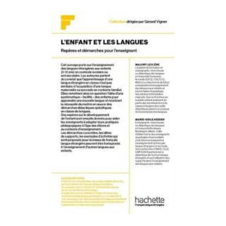 Collection f : Lenfant et les Langues : Reperes et Demarches Pour Lapprentissage