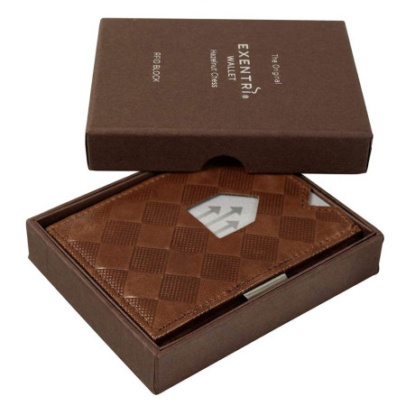 Πορτοφόλι Exentri Hazelnut Chess EXW024