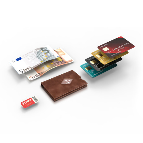 Πορτοφόλι Mini Exentri Hazelnut EXMIW420