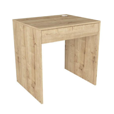 Γραφείο Εργασίας Mida Megapap Χρώμα Sapphire oak 72x60x73,8εκ.