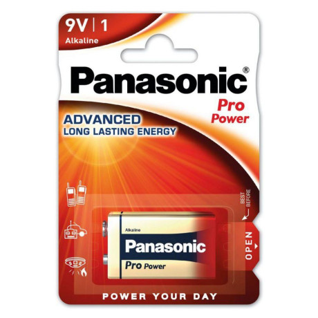 Panasonic Alkaline pro Power 6lr61/9v (Blister) (Pan15591)