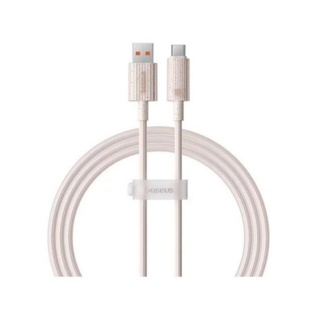 Baseus Καλώδιο Γρήγορης Φόρτισης Usbσεusb-c Habitat Series 100w 1m ροζ (P10360203421-00) (Basp10360203421-00)