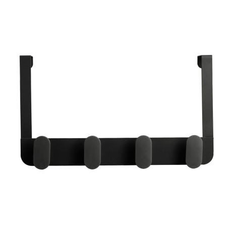 Estia Κρεμαστρα Πορτας Μεταλλικη 4 Θεσεων Μαυρη