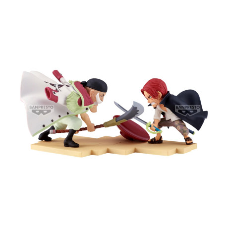 Banpresto World Collectable Figure log Stories: one Piece - Edward Newgate vs Shanks Statue (13cm) (29081)