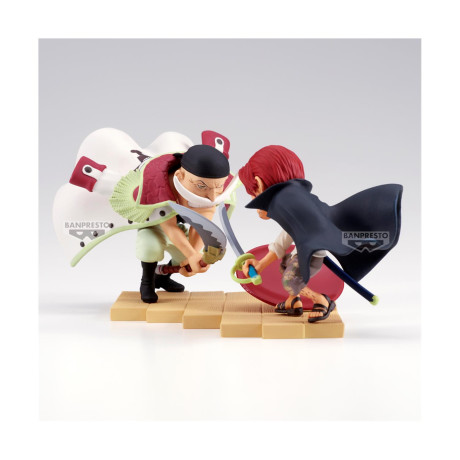 Banpresto World Collectable Figure log Stories: one Piece - Edward Newgate vs Shanks Statue (13cm) (29081)