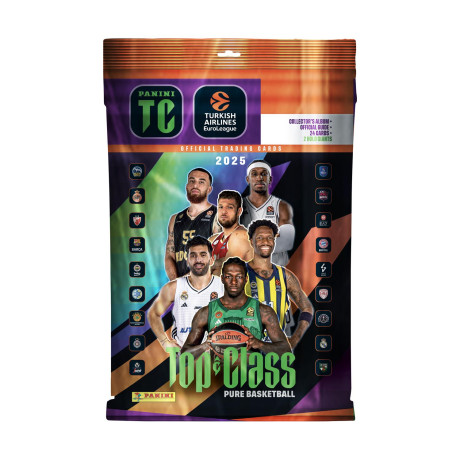 Panini Euroleague top Class: Starter Pack (Binder, Collector's Guide, 3 Packs Plus 2 Holo Giants Cards)