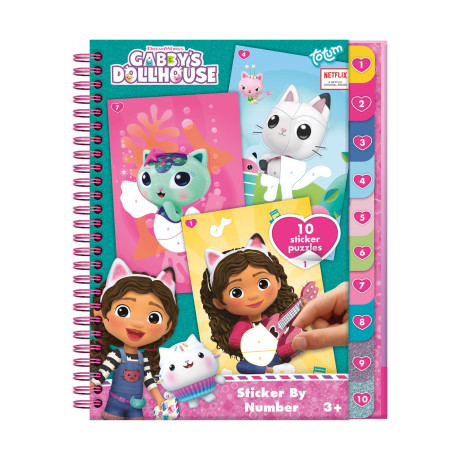 Totum: Gabby's Dollhouse - Sticker by Number Book (Tt421028)