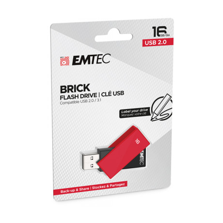 Emtec Usb2.0 C350 16gb red - Ecmmd16gc352