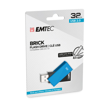 Emtec Usb2.0 C350 32gb Blue - Ecmmd32gc352