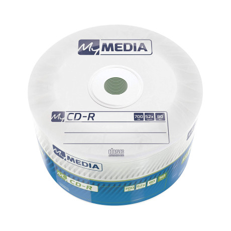 Mymedia - cdr 52x 50pk Wrap 700mb (by Verbatim)- 69201