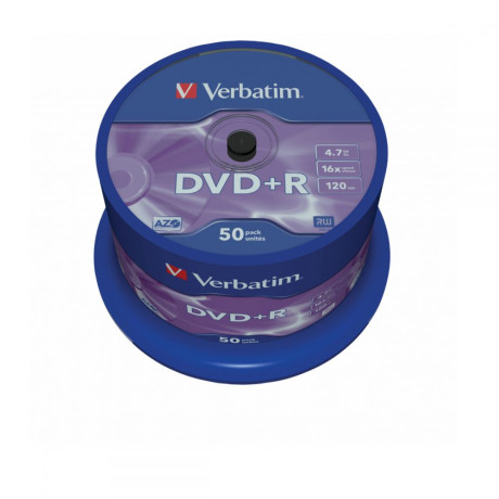 Dvd+r Verbatim 43550 azo 4.7gb 16x Matt Silver Surface