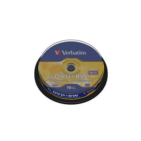 Dvd+rw Verbatim 43488 Serl 4.7gb 4x Matt Silver Surface