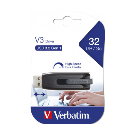 Verbatim Store 'n' go v3 32gb usb 3.2 Stick Μαύρο - 49173