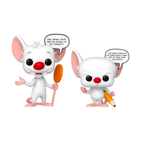 Funko Pop! 2-Pack Sayings: Pinky & the Brain (Glows in the Dark) #Vinyl Figures