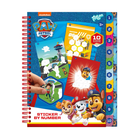 Totum: paw Patrol - Sticker by Number Book (Tt721159)