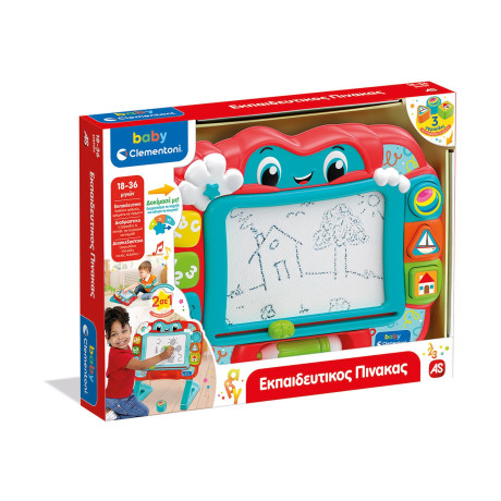 As Baby Clementoni: Βρεφικό Παιχνίδι Εκπαιδευτικός Πίνακας (Μιλάει Ελληνικά) (1000-63434)