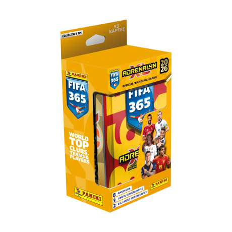 Panini Fifa 365: 2026 Adrenalyn xl-  Metal Classic tin (8 Packs , 3 Limited Edition Cards , 2 xxl Limited Edition Cards)
