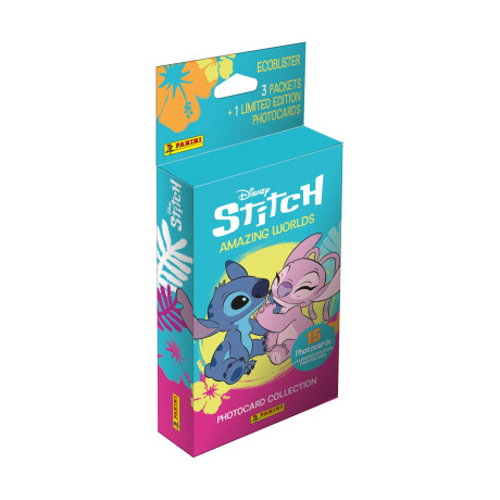 Panini Disney Stitch Photocards: Blister (3 Packs of 5 Cards Plus 1 Limited Edition Card)