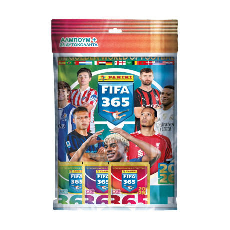 Panini Fifa 365 2026: Starter Pack (1 Album, 5 Packs of 5 Stickers)