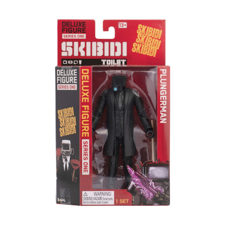 As Skibidi Toilet: Deluxe Figure Series one - Plungerman Action Figure 15cm (66695)