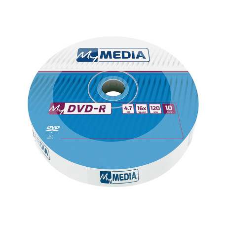 Mymedia - dvd-r 52x 10pk Wrap 4.7gb (by Verbatim) - 69205