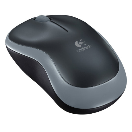 Logitech M185 Optical Mouse (Grey, Wireless) (Logm185blkgrey)