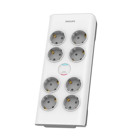 Philips Spn7080wa.grs Πολύπριζο Ασφαλείας 8 Θέσεων