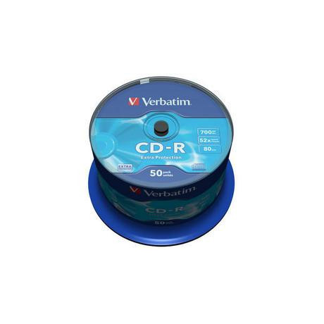 Cd-r Verbatim 43351 700mb 52x Extra Protection Surface
