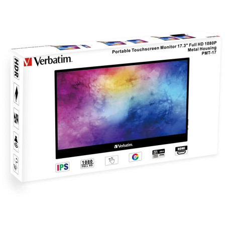 Verbatim pmt-17 ips hdr Touch Φορητό Monitor 17.3″ fhd 1920x1080 6ms - 49593