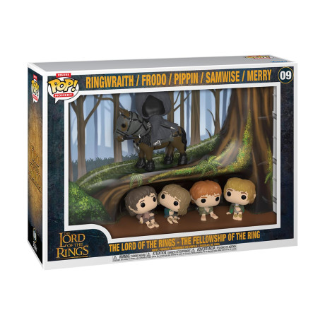 Funko Pop! Moments Deluxe: the Lord of the Rings - the Fellowship of the Ring - Ringwraith / Frodo / Pippin / Samwise / Merry #09 Vinyl Figure