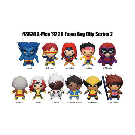 Monogram Marvel: x-men '97 (m) (Blind Bag/random) 3d Foam bag Clips Figures (68820)