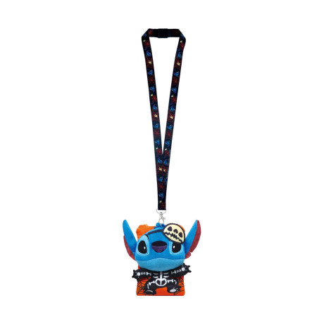 Monogram Disney: Lilo & Stitch - Stitch Skeleton Deluxe Lanyard With Pouch Card Holder (83078)